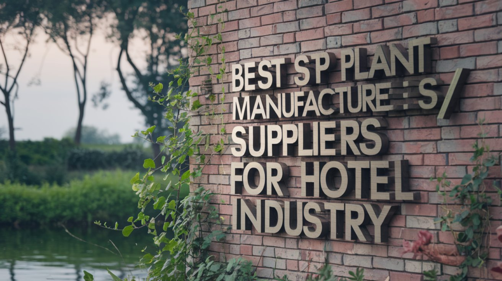 STP Plants in the Hotel Industry