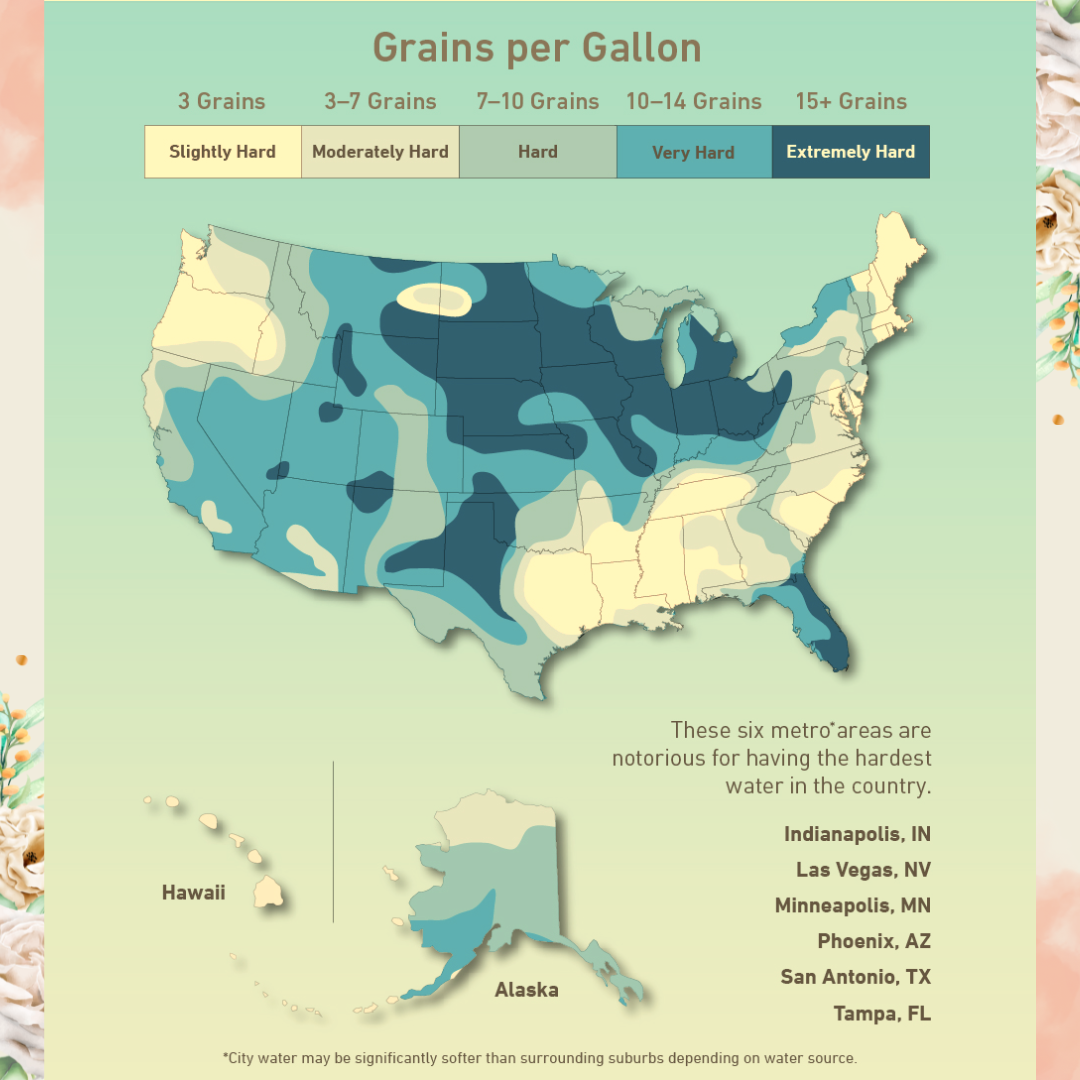 Hard Water Across the US - Hard Water Map