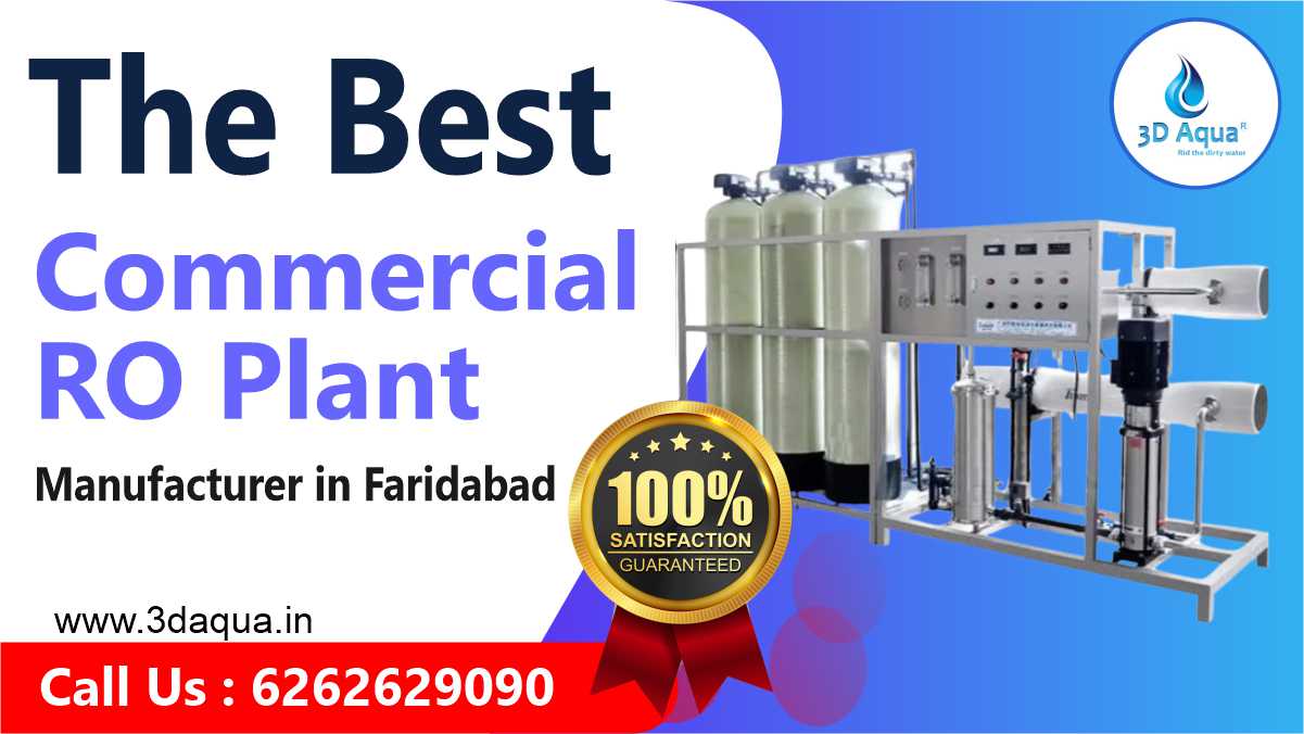 Commercial RO Plant Manufacturer in Faridabad