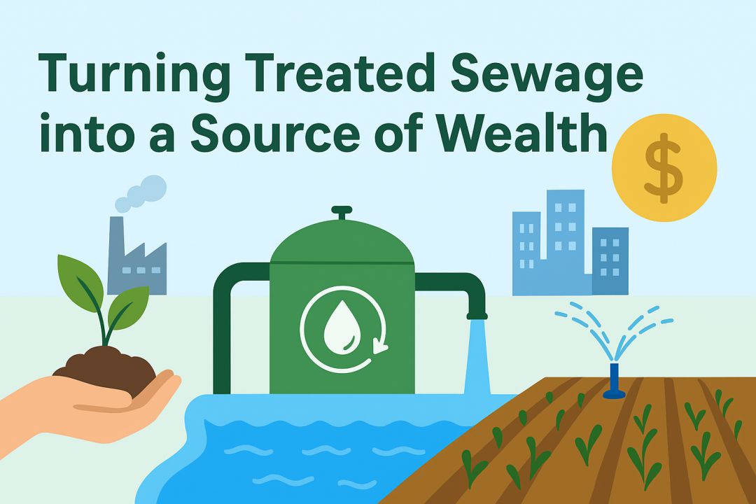 How Treated Sewage Can Be Utilized as a Source of Wealth