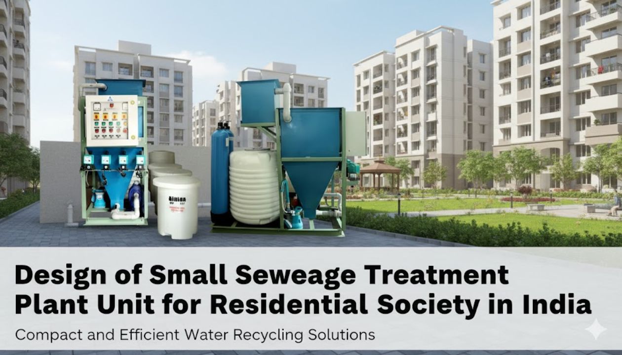 Small Sewage Treatment Plant Unit for Residential Society