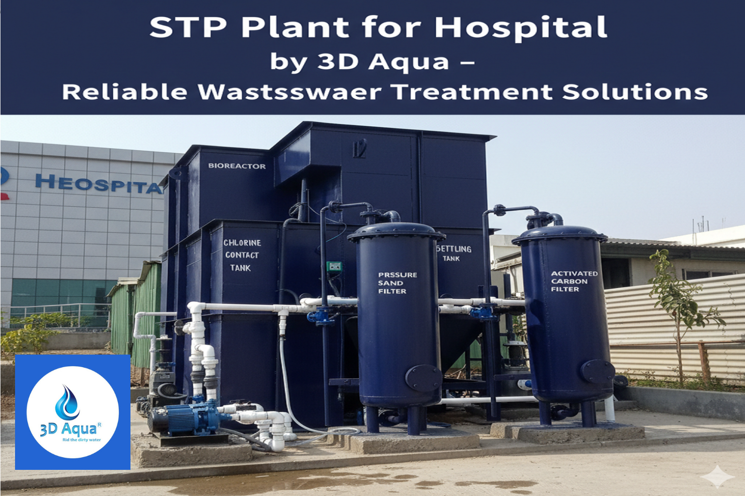 STP Plant for Hospital by 3D Aqua – Reliable Wastewater Treatment ...